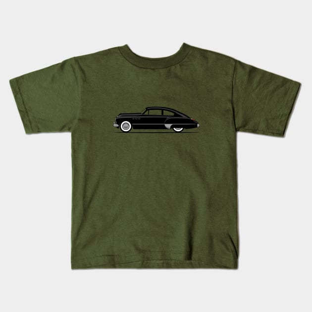 1949 Buick Super side profile Kids T-Shirt by Ginger Bobby